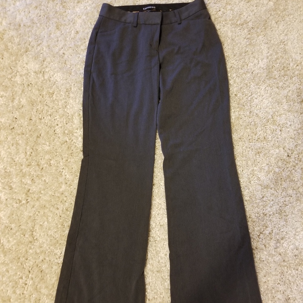 Express Editor Work Slacks In Dark Grey - Size 0 - image 1